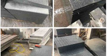 自贡 芝麻黑地铺石材