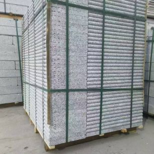 自贡 芙蓉白3公分厚磨圆边、拉槽，楼梯踏步