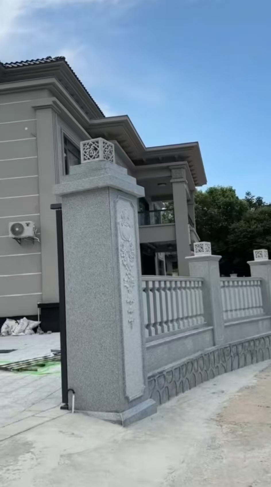 自贡 芝麻白别墅围墙栏杆，私人订制