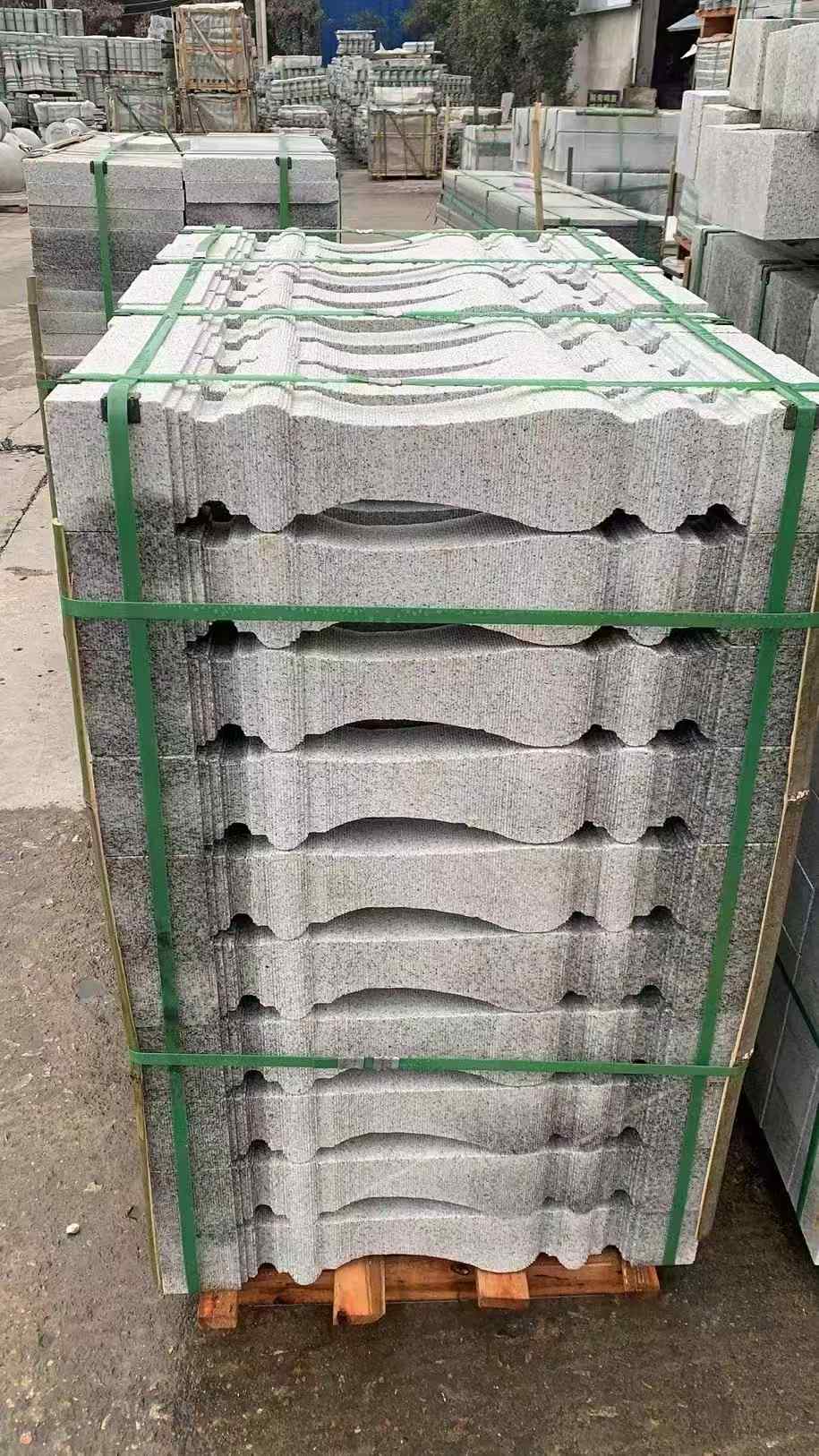 自贡 芝麻白方形拉丝面，栏杆花瓶柱