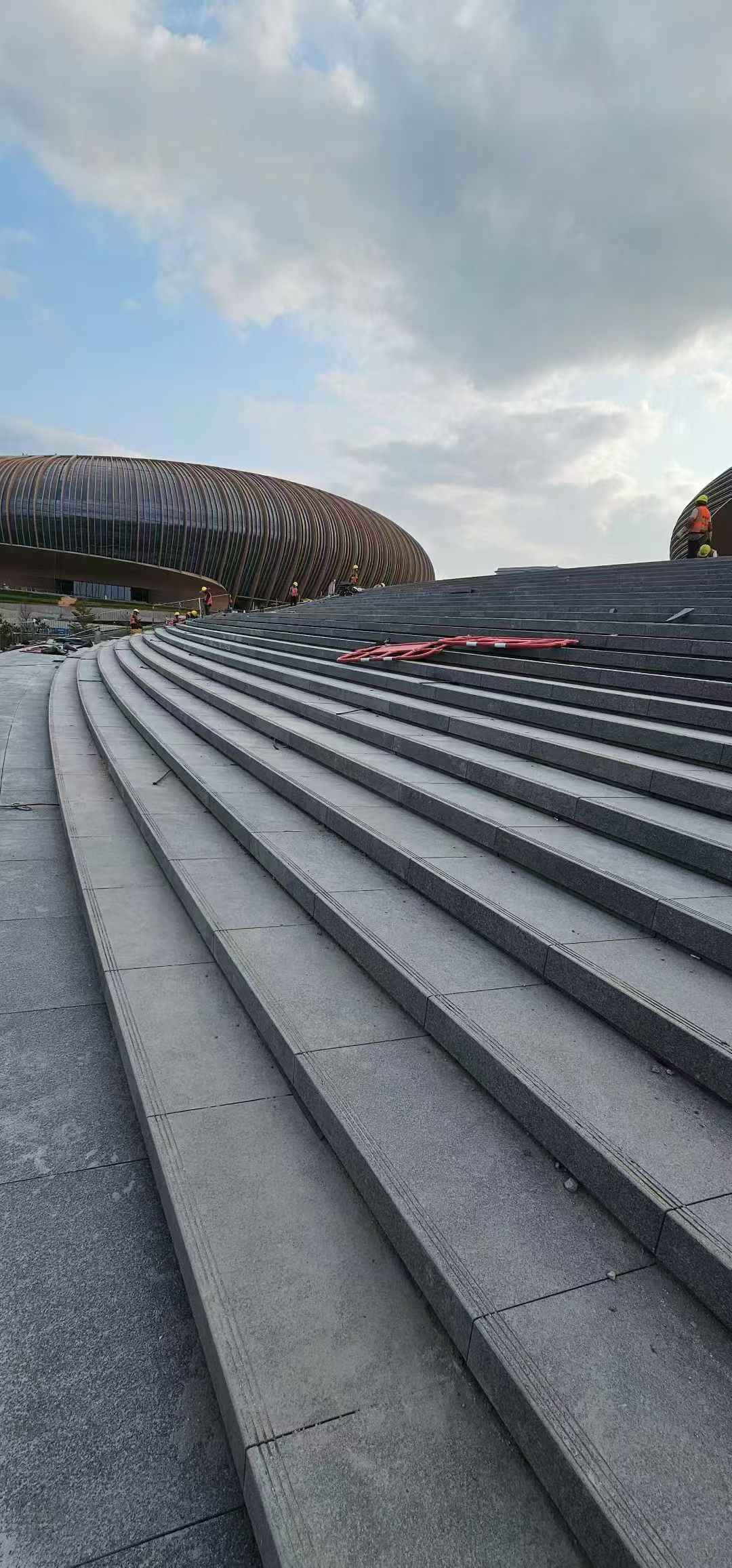 自贡 弧形整石台阶铺装效果图