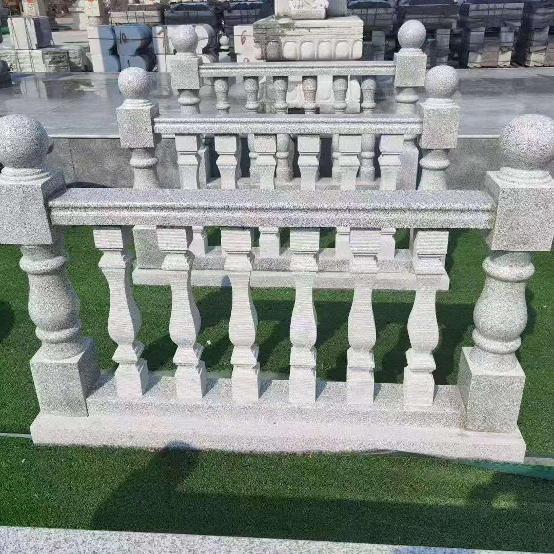 自贡 别墅石材栏杆特写